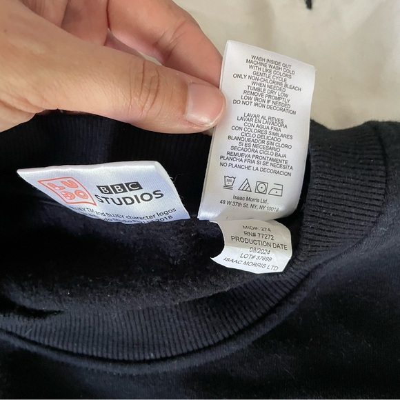 Bluey Sweatshirt crewneck black unisex Sz XXL Bingo - Picture 12 of 12